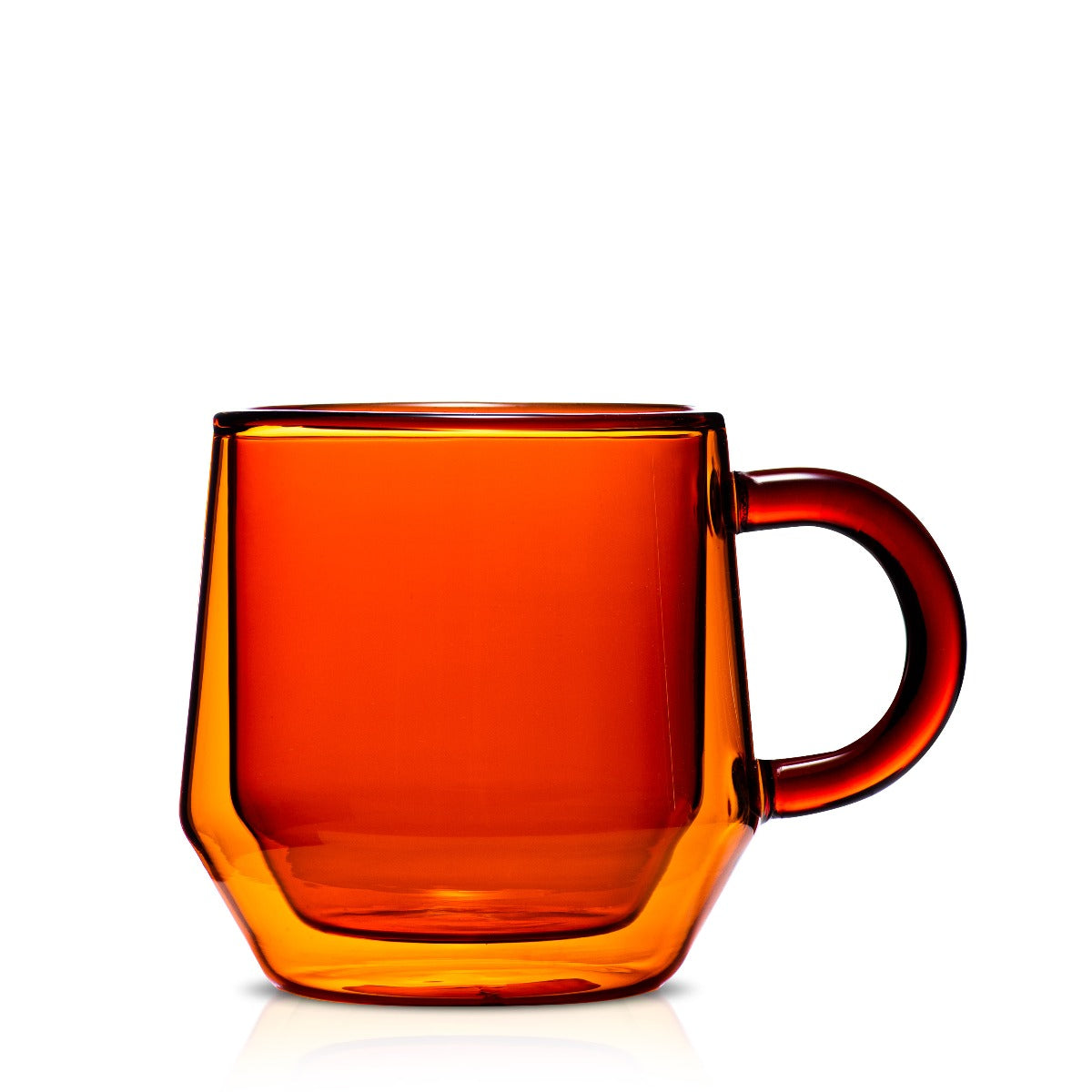 Hearth Double Wall Glass Mug, 175ml (6 oz) Set of 2