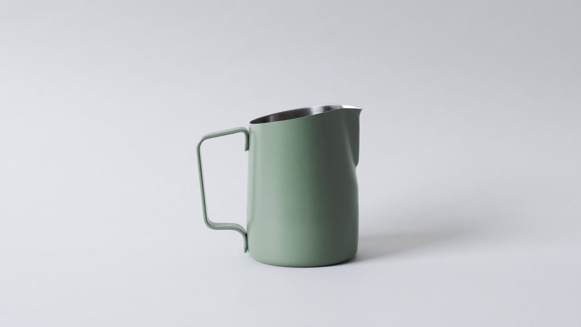 SLOW POUR SUPPLY® x WPM Pitcher with Wide Spout in Moss Green (15