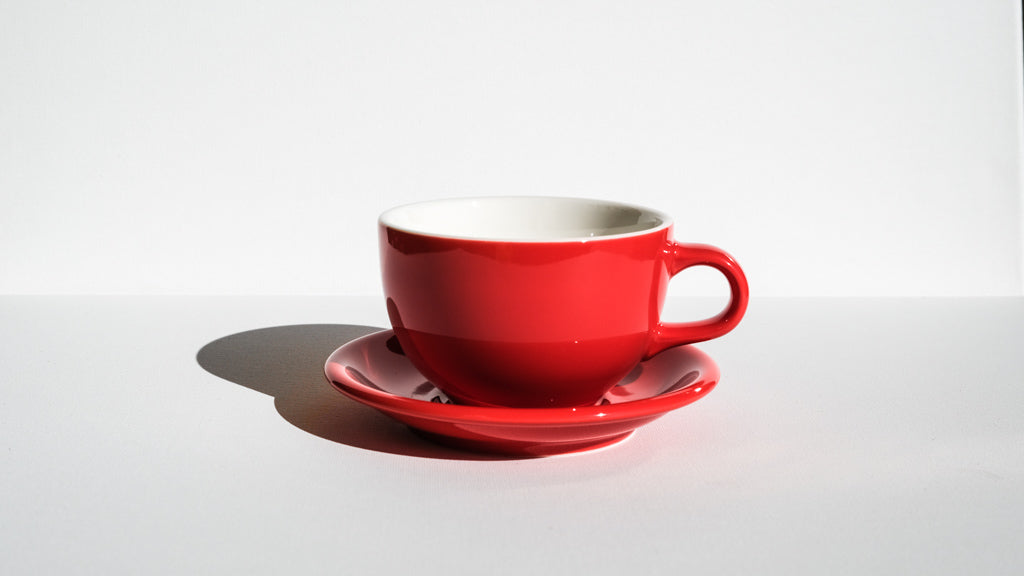 Slow Pour Supply ORIGAMI Latte Cups and Saucers (8 oz)