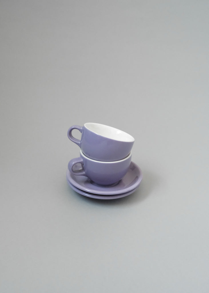 Slow Pour Supply ORIGAMI Latte Cups and Saucers (8 oz)