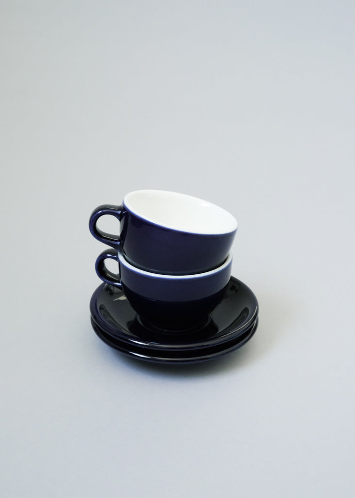 Slow Pour Supply ORIGAMI Latte Cups and Saucers (8 oz)