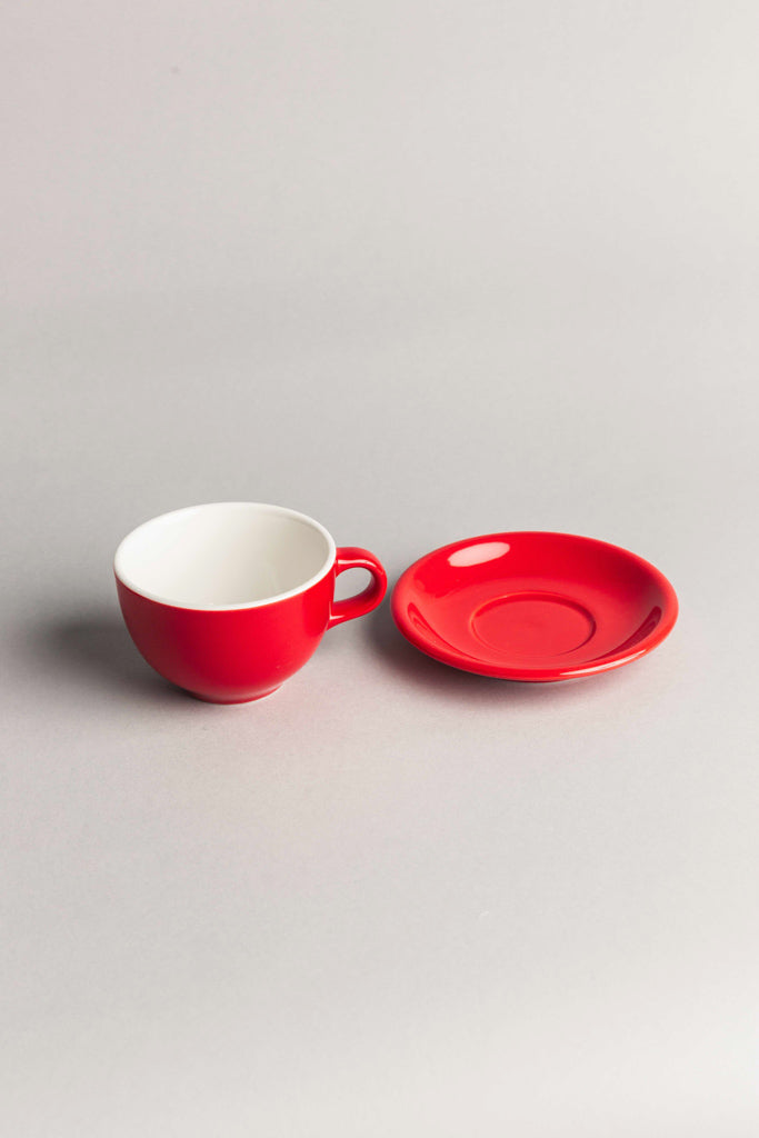 Slow Pour Supply ORIGAMI Latte Cups and Saucers (8 oz)